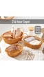 Porsima 302d 3lü Düzenleyici Oval Hasır Sepet Seti Ekmeklik Sepet