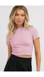 Madmext Toz Pembe Basic Crop Kadın Tişört Mg1772-toz Pembe Madmext Toz Pembe Basic Crop Kadın Tişört Mg1772-toz Pembe