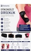 Rotantix Epikondilit Dirseklik Tenisçi Dirseği Bandı / Epikondilit Bandajı - Ayarlanabilir Siyah