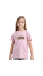 Fyk Kids Kız Çocuk Look Baskılı Tişört Pembe