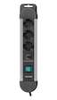 S-link Swapp SPGKS03 3G1.5mm2 900J 3'lü Akım Korumalı Priz 1.5 Metre Gri