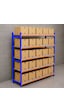 5 Katlı Depo Rafı 50x120x200 Cm Hafif Rack Raf 300-350 Kg Taşıma Kapasiteli Galvaniz