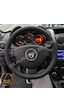 Dacia Logan Mcv Dikme Direksiyon Kılıfı Premium Komple Delikli Deri Siyah Dikiş 2012-2016