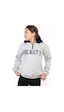 Toontoy Kız Çocuk Kapüşonlu Baskılı Sweatshirt Yeşil
