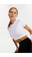 Jerf Captiva Yumuşak Dokulu & Esnek Crop Top Beyaz
