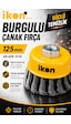 İkon Tools Burgulu Çanak Fırça 125 Mm Taşlama Uyumlu Çelik Tel Fırça Pas Kir Boya Temizleme Fırçası