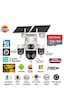 Inox X-24 3mp+3mp+3mp+3mp 12mp 4g E-sim Kartlı 2xsolar Panelli 4 Lens 3 Ptz Akıllı Kamera + 128gb Sd Kart Dahil