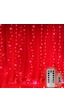 KIRMIZI SALKIM LED IŞIK KIRMIZI LED IŞIK USB + KUMANDALI KIRMIZI İNCE PERİ LEDLİ 3X2.5 METRE YILBAŞI IŞIKLARI NOEL IŞIKLARI Kırmızı