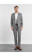 İmza Füme-beyaz Kırlangıç Yaka 6 Drop Slim Fit Tam Astar Esnek Takım Elbise 1001260163 Füme - Beyaz
