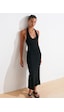 Dilvin 91476 Halter Yaka Midi Elbise-siyah Siyah