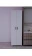 8 Raflı 2 Kapaklı 16r Mutfak Dolabı Banyo Dolabı Çok Amaçlı Dolap Beyaz Beyaz