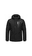 Mero Life Outdoor Su Ve Rüzgar Geçirmez Kapitone Içi Kürklü Softshell Mont Siyah