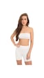 Cottonhill Premium - Kadın Ultra-rahat Seamless Yüksek Bel Uzun Paça Boxer-beyaz Beyaz