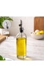 Porsima 3890-1 Gümüş Sızdırmaz Kapaklı Cam Yağlık Sirkelik Yağdanlık 500 Ml Şefaf