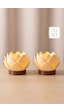 2'li Lotus Led Mum Dekoratif Gece Lambası Ve Huzur Işığı Beyaz