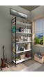 5 Raflı Kitaplık Dekoratif Raf 180x90x30CM Beyaz