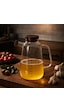 Porsima Lm-0109 Livra Kapaklı Borosilikat Cam Yağlık Sirkelik Yağdanlık 1000ml Şeffaf