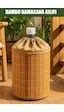 Porsima Pbt-592 Bambu Damacana Kılıfı Kumaş Korumalı İpli Hasır Kılıf 35 42cm 19lt Hasır