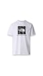 The North Face Nf0a87nj M S/s Raglan Redbox Tee Beyaz-siyah Erkek T-shirt Beyaz - Siyah