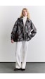 Manuka Jakarlı Desenli Tasarım Ceket Kahverengi Aw25ckt00031-122 Kahverengi