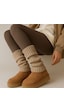 Ozzy Socks Original Premium Tozluk Triko Örgü Leg Warmer Ayak Isıtıcı Bej Bej