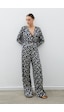 Sateen Desenli Saten Tulum - Lacivert Sateen Desenli Saten Tulum - Lacivert