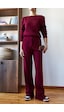 Shade Kadın Beli Cırt Detaylı Basic Triko Alt-üst Takım 60651006 - Bordo