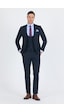İmza Lacivert Düz Bez Ayağı Mono Yaka 2 Düğme 6 Drop Slim Fit Basic Takım Elbise 1001250186 206 Lacivert