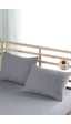 Formeya Ranforce %100 Pamuk Yastık Kılıfı 2 Adet 50X70 Kapaklı Gri