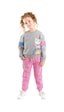 Denokids Rainbow Cat Kız Çocuk Alt-Üst Eşofman Takım