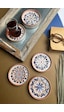 Tabak Evi Stoneware Mozaik Red Sefa 6 Lı Çay Tabağı 10cm Çok Renkli