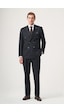 İmza Lacivert-gri Kırlangıç Yaka Çizgili Kruvaze 6 Drop Slim Fit Tam Astar Esnek Takım Elbise 1001260286 Lacivert - Gri