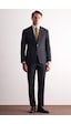 İmza Lacivert Kırlangıç Yaka Çizgili Desen Slim Fit 6 Drop Takım Elbise 1001255166 Lacivert