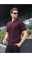 Madmext Bordo Yarım Fermuarlı Polo Yaka Erkek Kazak E7458 Bordo Madmext Bordo Yarım Fermuarlı Polo Yaka Erkek Kazak E7458 Bordo