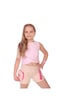 Toontoy Kids Toontoy Kız Çocuk Cep No Drama Please Baskılı Şort Lacivert