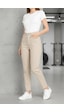 Layal My Beauty Jeannine Kadın Jeans Yüksek Bel Mom Boyfriend Dar Paça Denim Kot Pantolon Krem