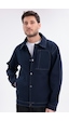 Erkek Dikiş Detaylı Oversize Gabardin Ceket - Mont-392 Lacivert