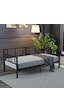Daybed, 90x190 cm Doruk Metal Karyola, Sedir Karyola, Siyah Renk