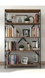 Morpanya Ural 5 Raflı Geniş Metal Kitaplık Dosya Kitap Rafı Ofis Salon Metal Raf 90x180 Siyah Ceviz