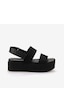 Calvin Klein Kadın Dolgu Topuk Sandalet Yw0yw01788 Siyah