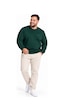 Annex Büyük Beden Basic Waffle Kumaş Erkek Sweatshirt Yeşil