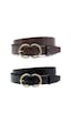 Livize Kadın Hakiki Deri Kemer 3Cm 2'Li Çok Renkli Livize Kadın Hakiki Deri Kemer 3Cm 2'Li Çok Renkli
