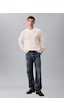 Calvin Klein Ls Ez Cotton Waffle Crwnk Swtr 9-12594 Beyaz