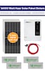 16 Kw 16000 Watt Güneş Enerjisi Hazır Solar Paket Sistem Half Cut Güneş Panelli