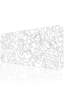 White Topography Map İlyuka Mp079040 Xxl Gaming Mouse Pad 90x40cm