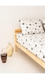 Soley Mix & Match Lover %100 Pamuk Tek Kişilik Çarşaf Seti Beyaz