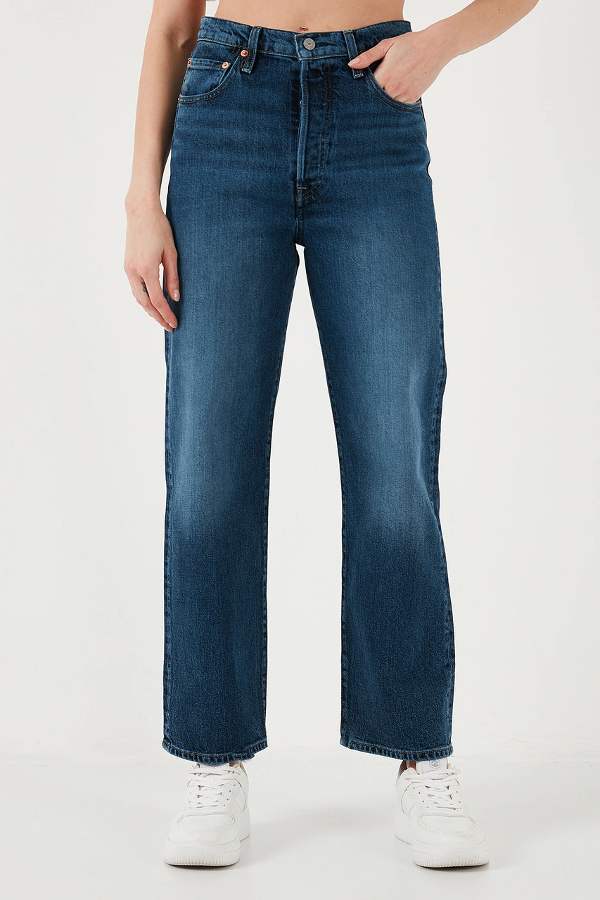 Levi's Bayan Kot Pantolon A7743-0010 Koyu Mavi Koyu Mavi
