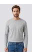 Tommy Life Gri Melanj Standart Fit Basic O Yaka Erkek Sweatshirt - 87997 G1 Melanj