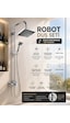 Premium Lüx Krom Robot Duş Seti Fonksiyonlu Paslanmaz Çelik Kaliteli Malzeme Yağmurlama Kare Tepe Duş Seti Premium Lüx Krom Robot Duş Seti Fonksiyonlu Paslanmaz Çelik Kaliteli Malzeme Yağmurlama Kare Tepe Duş Seti
