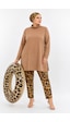 Pierre Cardin Büyük Beden Balıkçı Yaka Bol Paça Altı Leopar Desenli Çift Boneli Kadın Tesettür Mayo